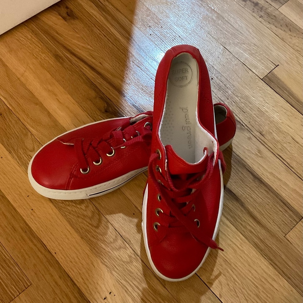 Paul Green Sneakers, Red, Size 9